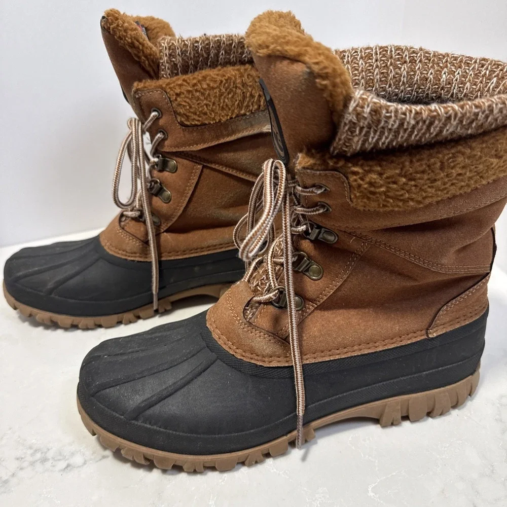 Free Soldier Thinsulate  Lace‎ Up Warm Waterproof Women's Snow Boots Size 8